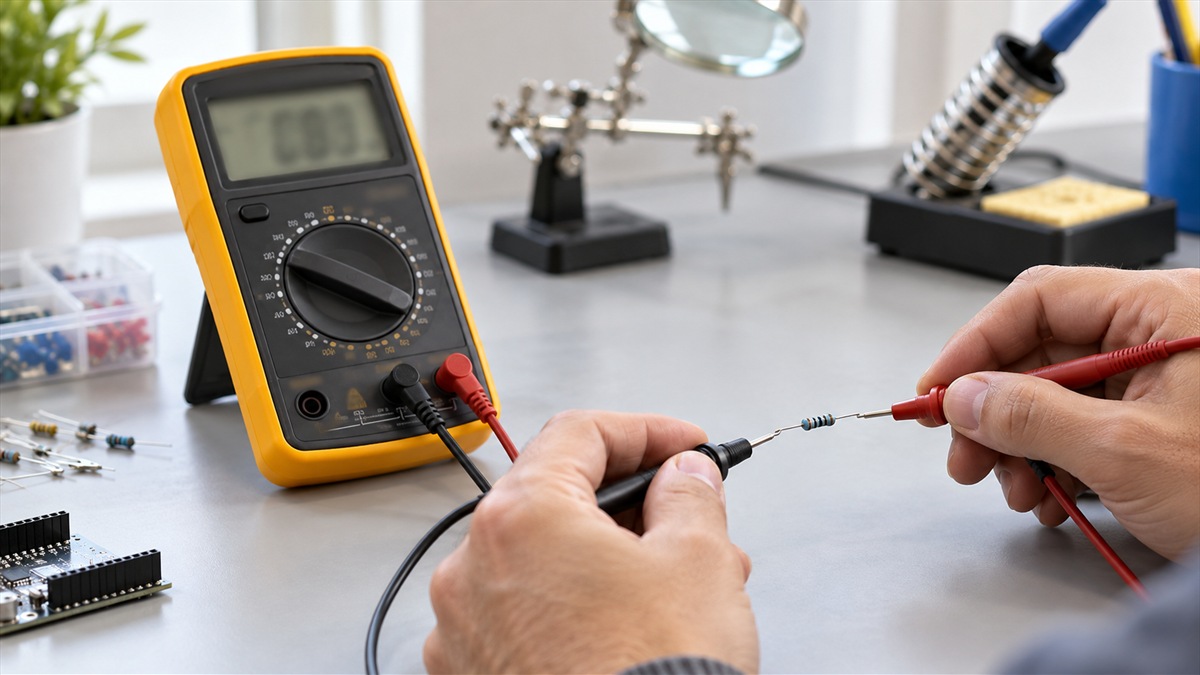 200 ohms on multimeter