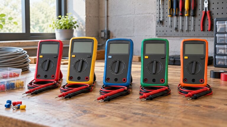 Editorial comparison scene for best allosun em830 digital multimeter.
