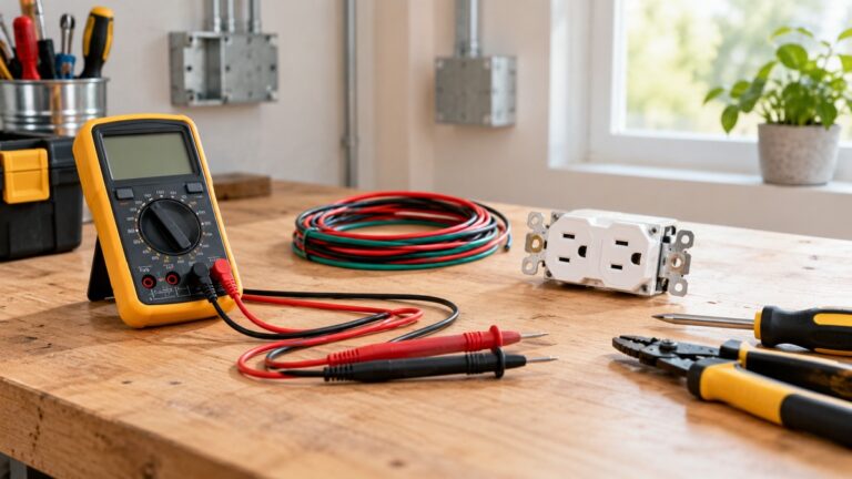 A generic continuity and voltage testing setup.