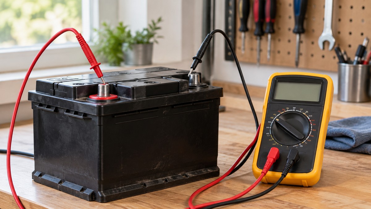 How to Check a 12V Battery with a Multimeter