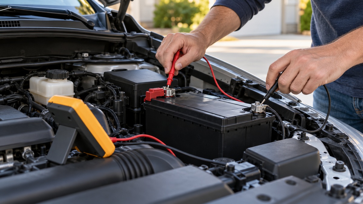 How to multimeter car battery