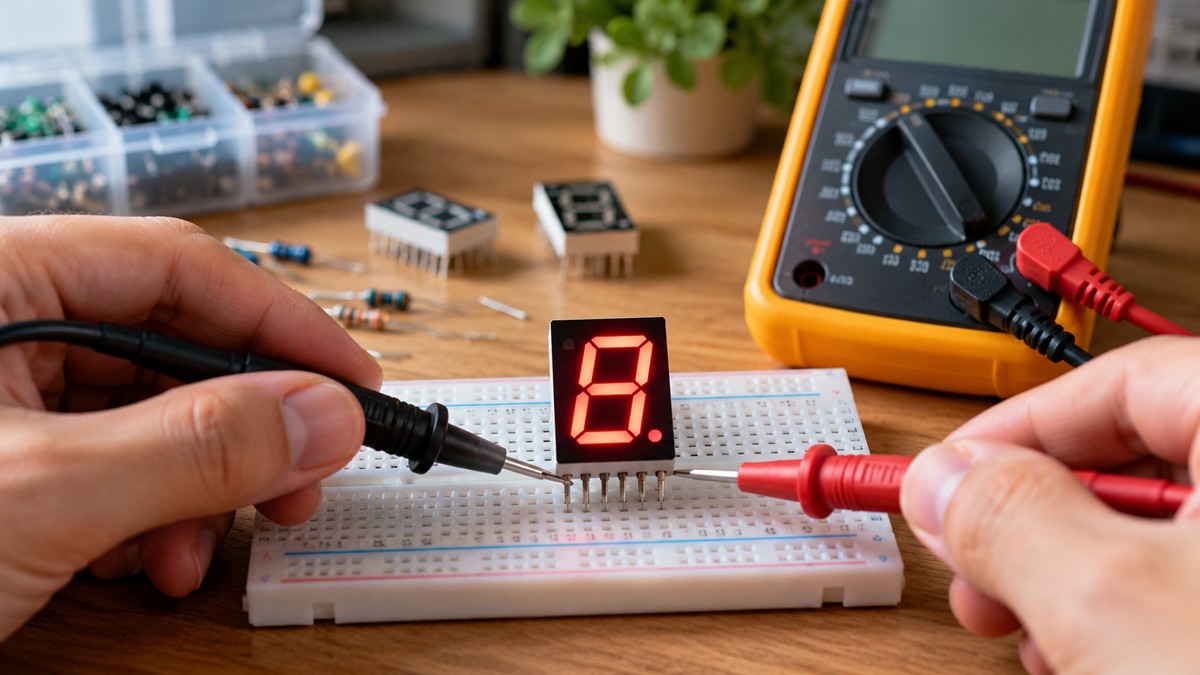 How to Test a 7-Segment Display With a Multimeter