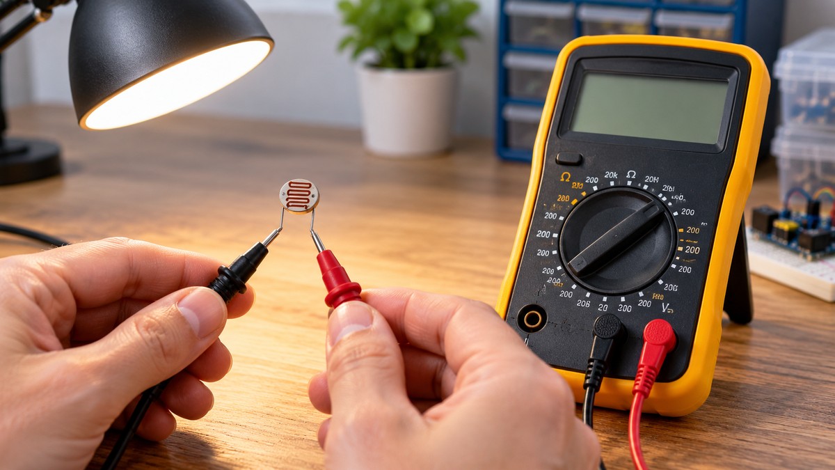 How to Test a Light Sensor With a Multimeter