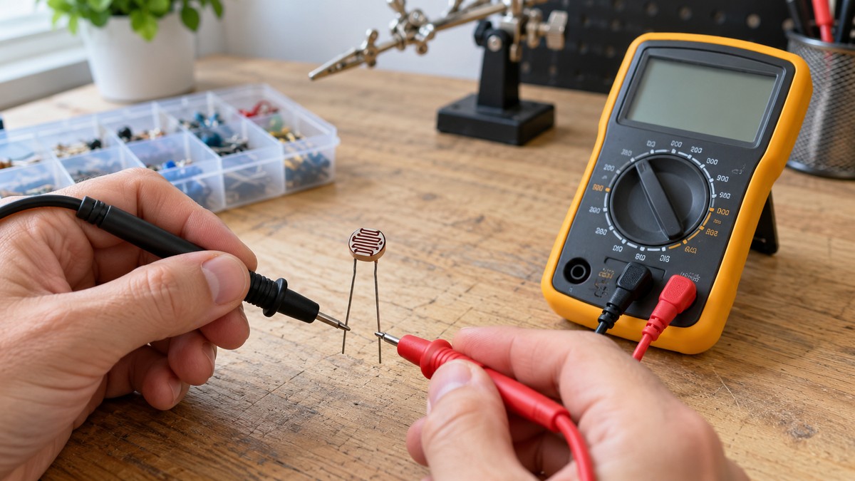 How to Test a Photoresistor With a Multimeter