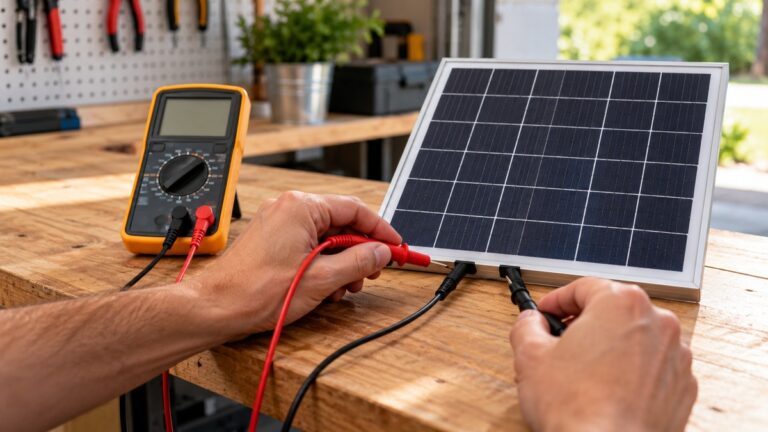 How to Test a Small Solar Panel With a Multimeter