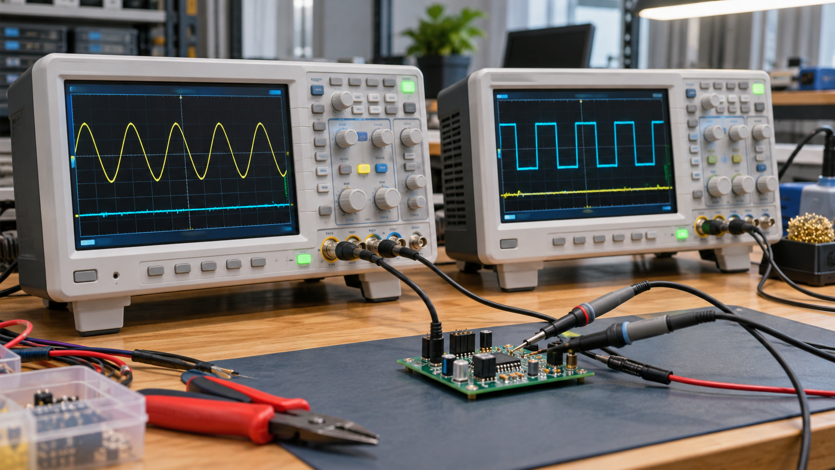 100 MHz Oscilloscopes Compared by Listed Specs